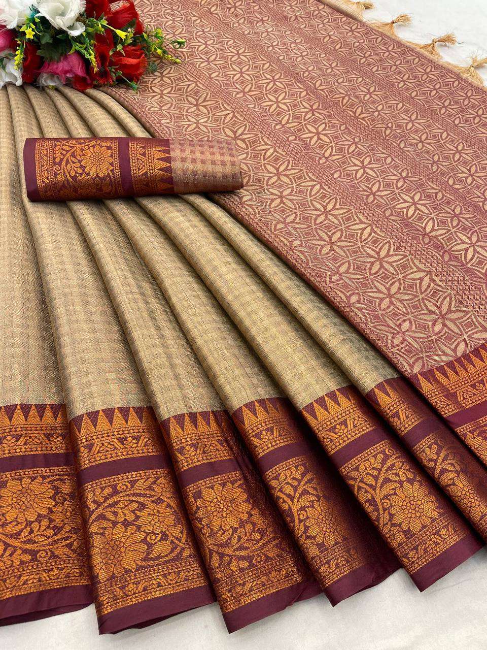 YNF COPPER SILK RVR KHANGULAB SILK SAREES WHOLESALE SOUTH INDIAN SOFT SILK TRADITIONAL SAREES MANUFACTURER